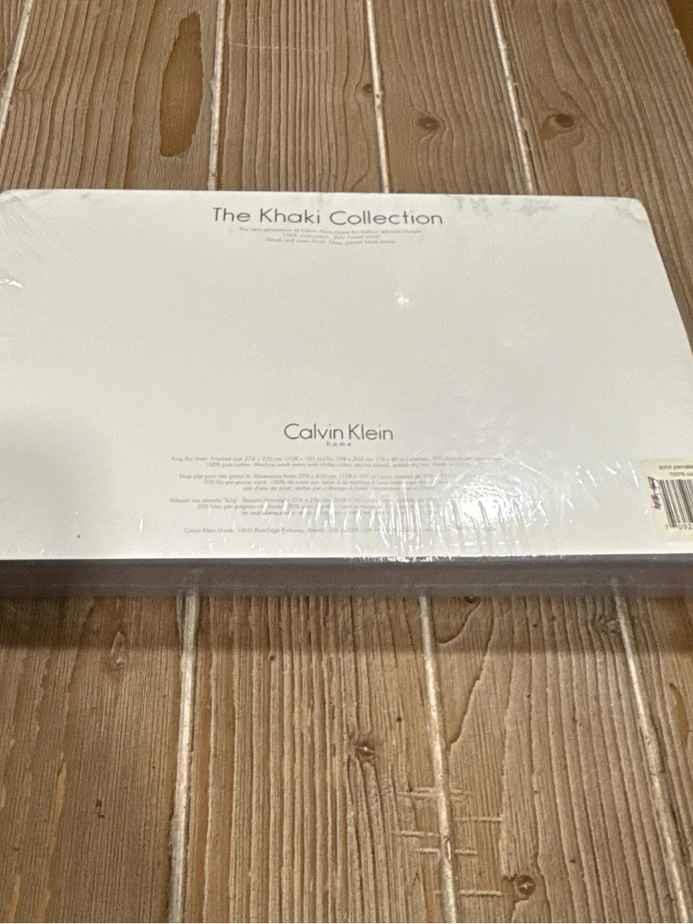 Vintage Calvin Klein Home The Khaki Collection King Flat Sheet Plum Purple Y2K